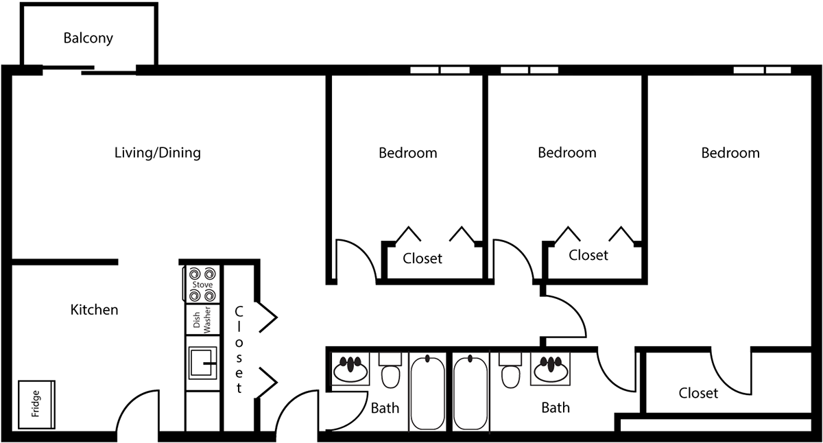 Three Bedroom